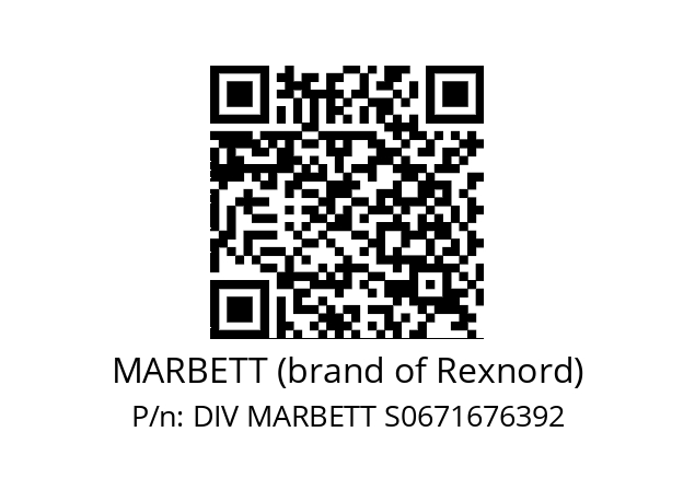   MARBETT (brand of Rexnord) DIV MARBETT S0671676392