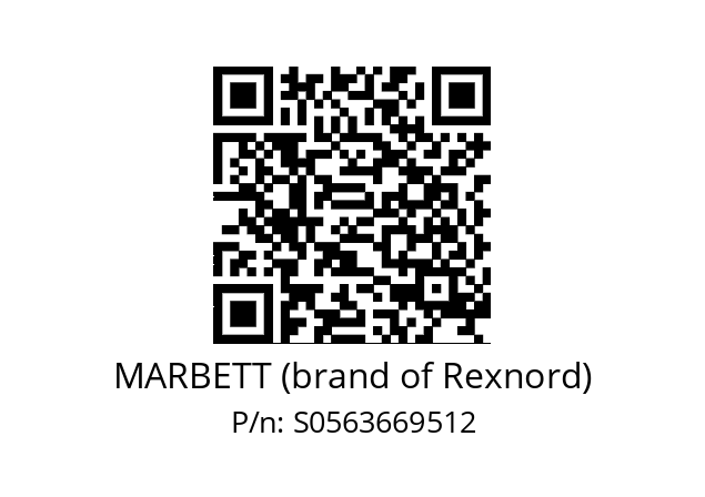   MARBETT (brand of Rexnord) S0563669512