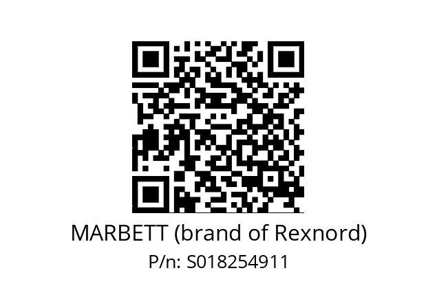   MARBETT (brand of Rexnord) S018254911