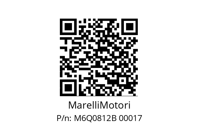   MarelliMotori M6Q0812B 00017