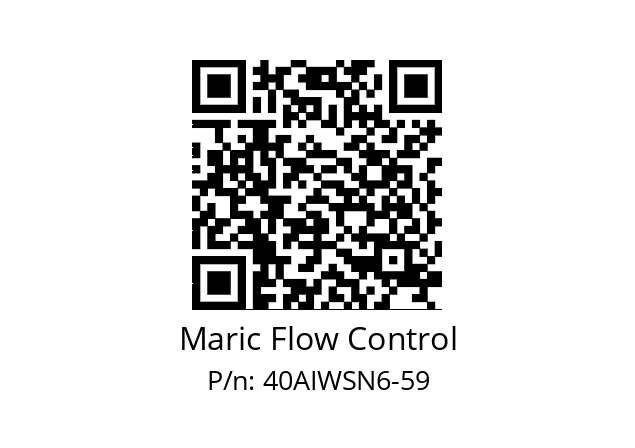   Maric Flow Control 40AIWSN6-59