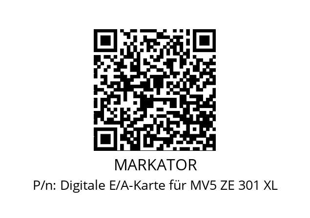   MARKATOR Digitale E/A-Karte für MV5 ZE 301 XL