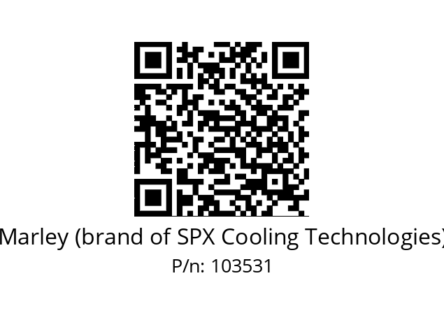   Marley (brand of SPX Cooling Technologies) 103531