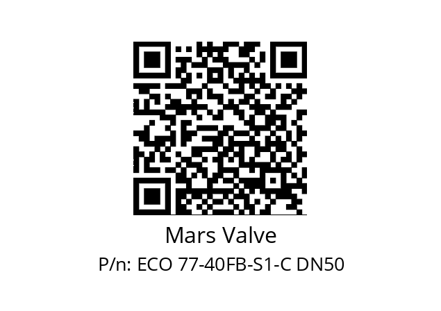   Mars Valve ECO 77-40FB-S1-C DN50