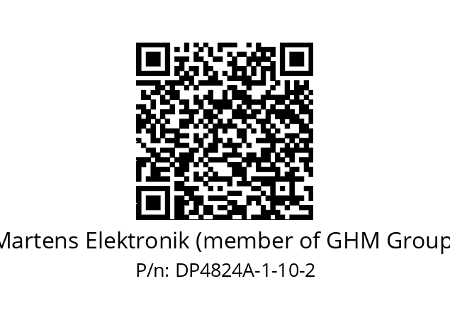   Martens Elektronik (member of GHM Group) DP4824A-1-10-2