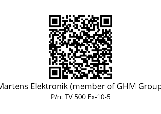   Martens Elektronik (member of GHM Group) TV 500 Ex-10-5