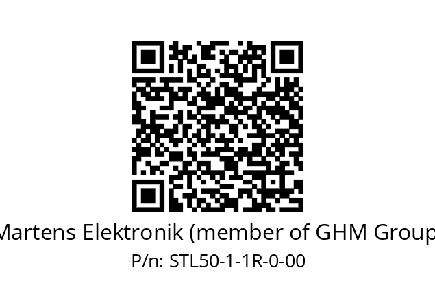   Martens Elektronik (member of GHM Group) STL50-1-1R-0-00