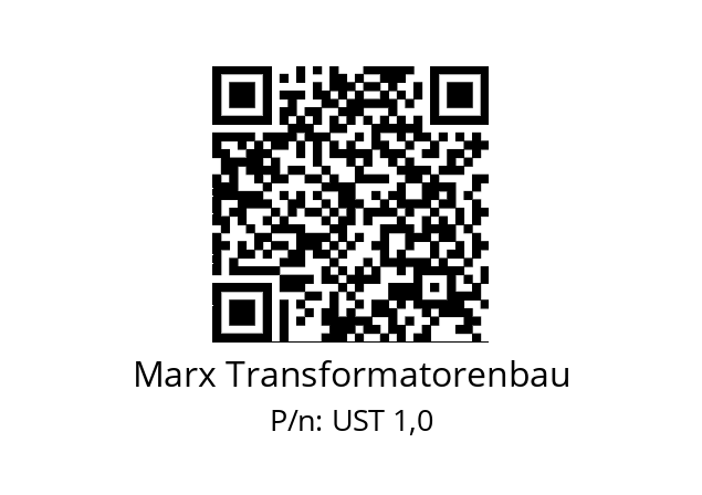   Marx Transformatorenbau UST 1,0