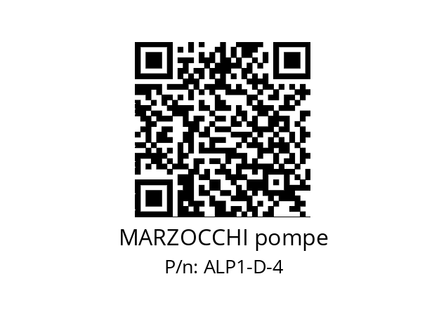   MARZOCCHI pompe ALP1-D-4