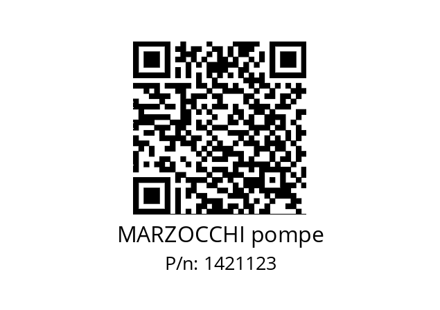   MARZOCCHI pompe 1421123