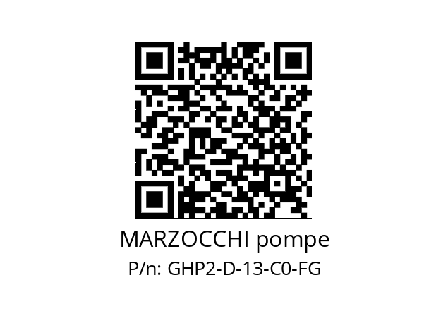   MARZOCCHI pompe GHP2-D-13-C0-FG