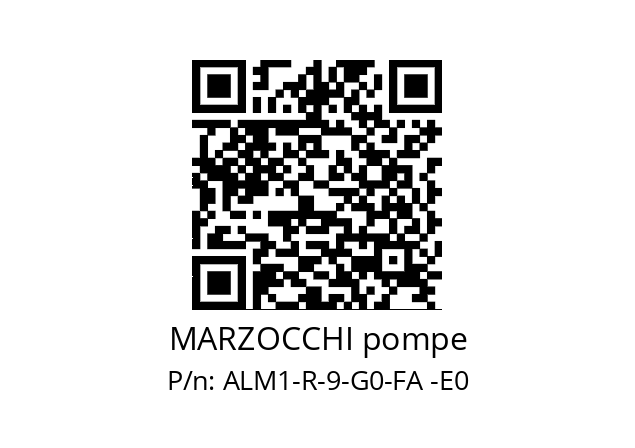   MARZOCCHI pompe ALM1-R-9-G0-FA -E0