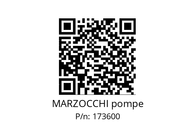   MARZOCCHI pompe 173600