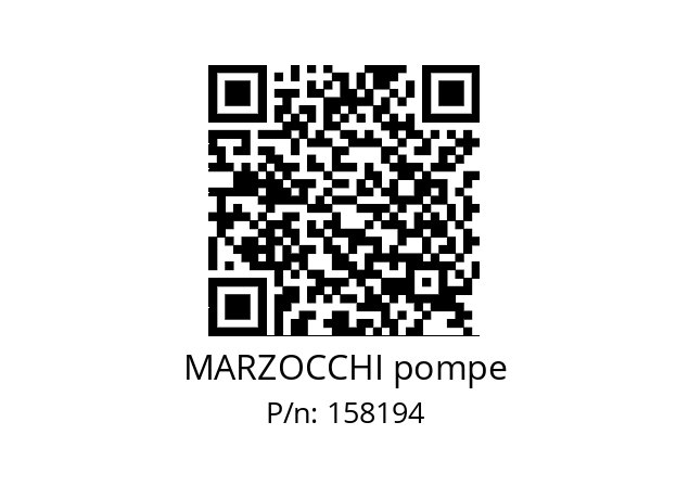   MARZOCCHI pompe 158194