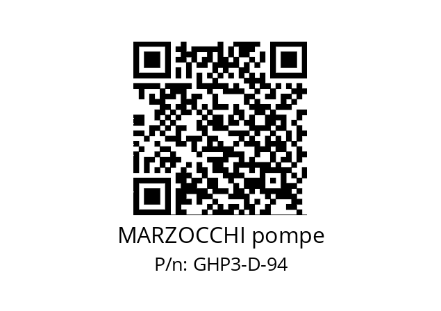   MARZOCCHI pompe GHP3-D-94