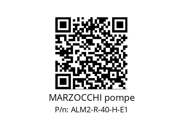   MARZOCCHI pompe ALM2-R-40-H-E1