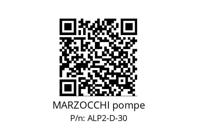   MARZOCCHI pompe ALP2-D-30