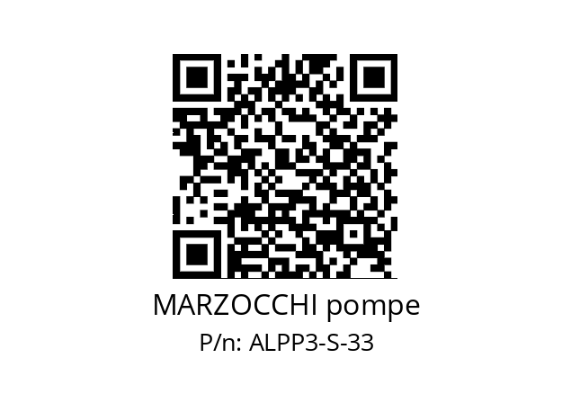   MARZOCCHI pompe ALPP3-S-33