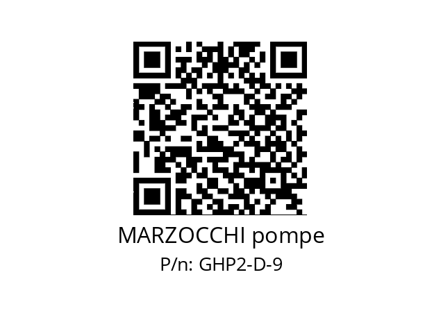   MARZOCCHI pompe GHP2-D-9