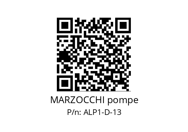   MARZOCCHI pompe ALP1-D-13