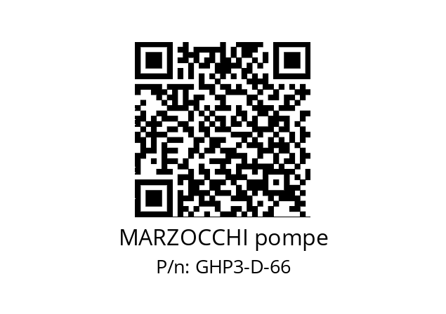   MARZOCCHI pompe GHP3-D-66