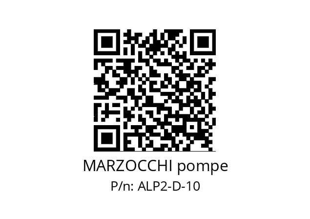   MARZOCCHI pompe ALP2-D-10