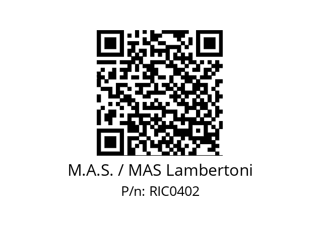   M.A.S. / MAS Lambertoni RIC0402