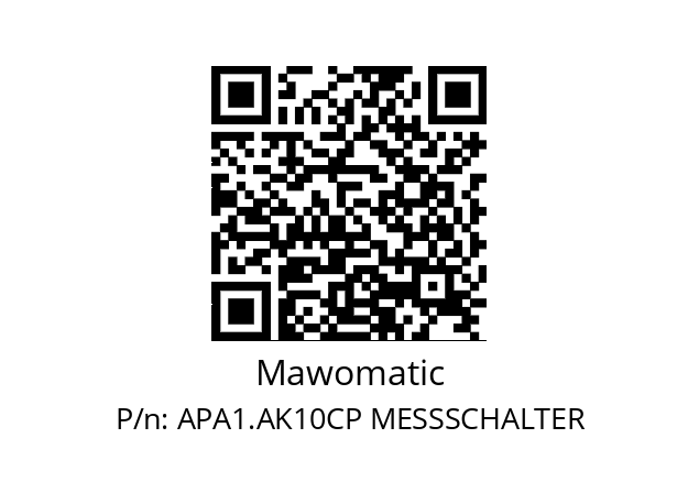   Mawomatic APA1.AK10CP MESSSCHALTER