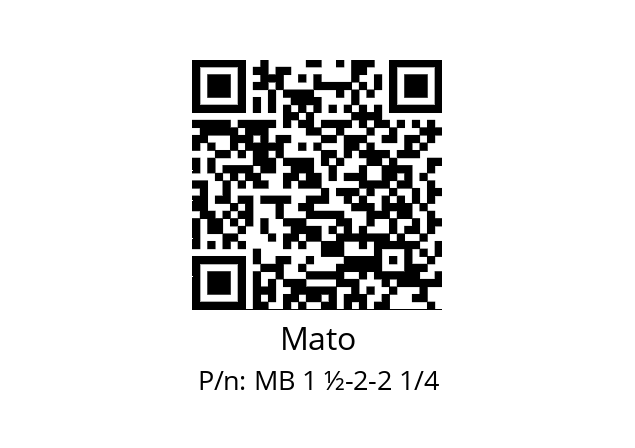   Mato МВ 1 ½-2-2 1/4