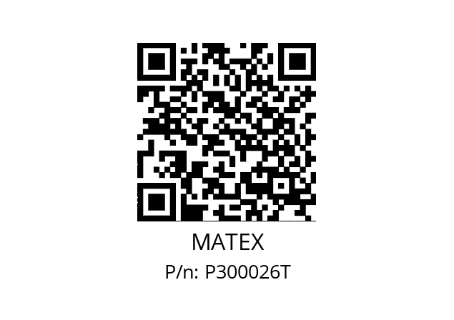   MATEX P300026T