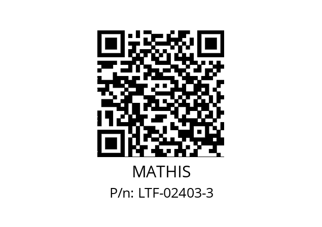   MATHIS LTF-02403-3