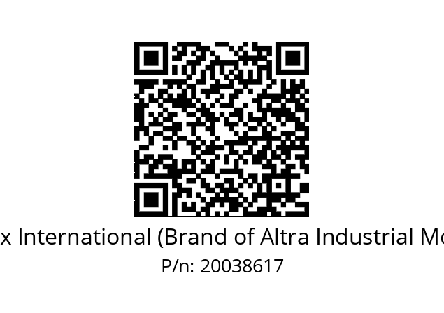   Matrix International (Brand of Altra Industrial Motion) 20038617