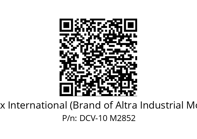   Matrix International (Brand of Altra Industrial Motion) DCV-10 M2852