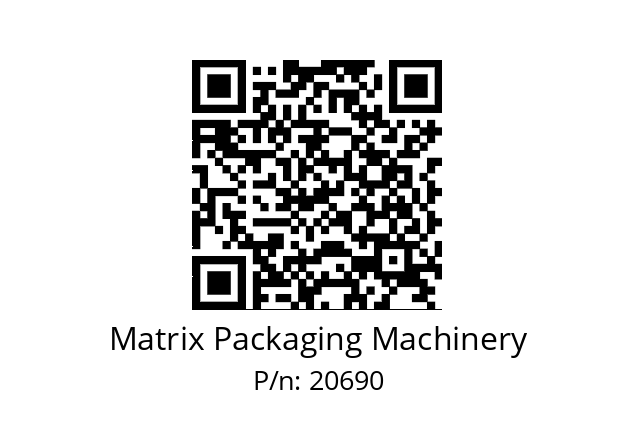   Matrix Packaging Machinery 20690