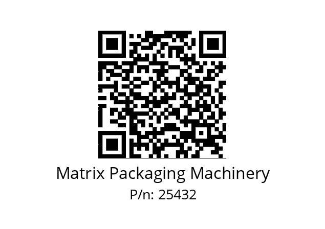   Matrix Packaging Machinery 25432