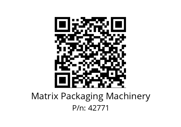   Matrix Packaging Machinery 42771