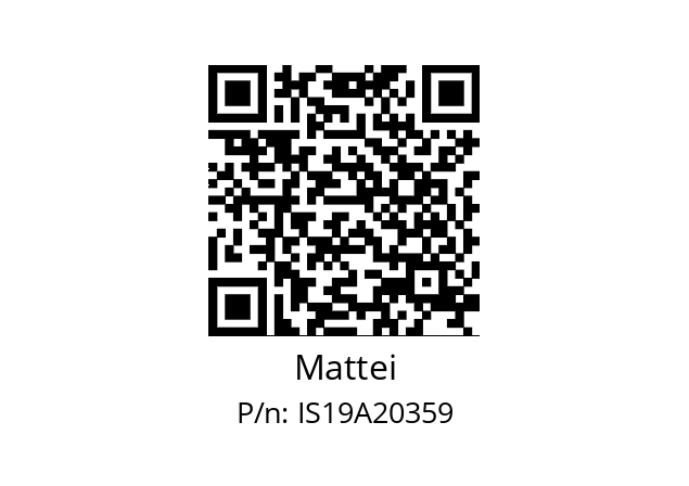   Mattei IS19A20359