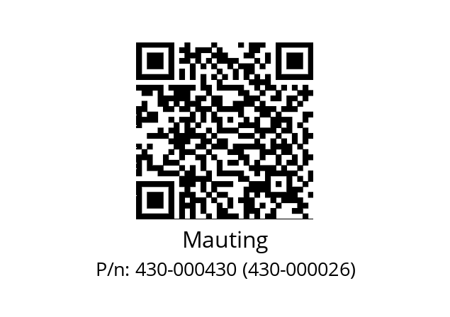   Mauting 430-000430 (430-000026)