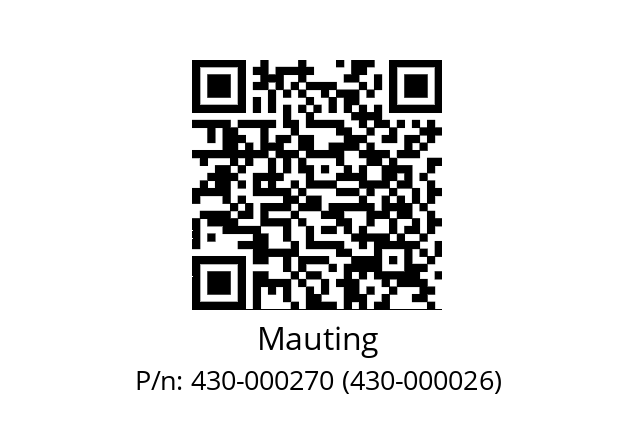   Mauting 430-000270 (430-000026)