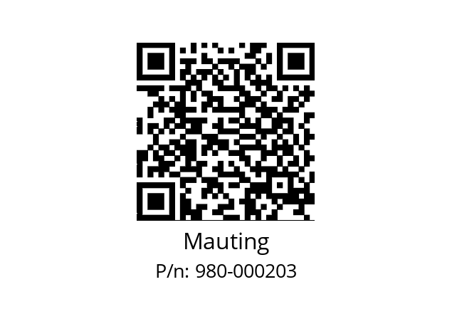   Mauting 980-000203