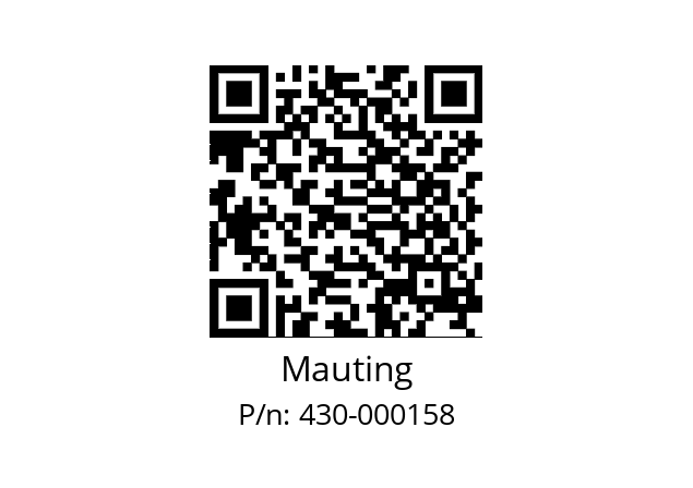   Mauting 430-000158