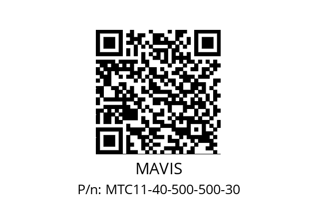   MAVIS MTC11-40-500-500-30