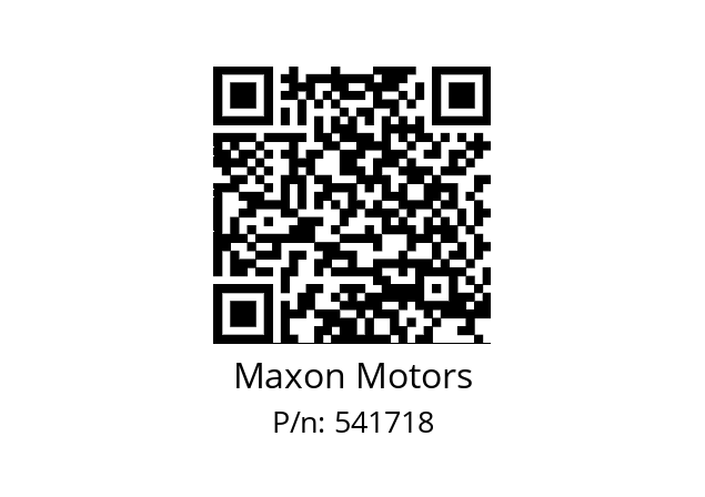   Maxon Motors 541718