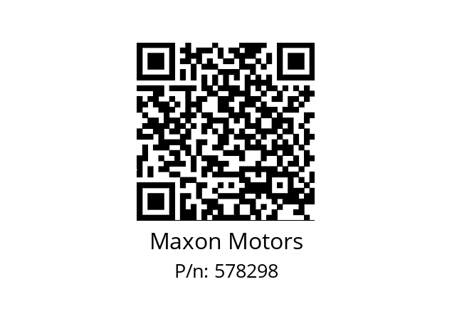   Maxon Motors 578298