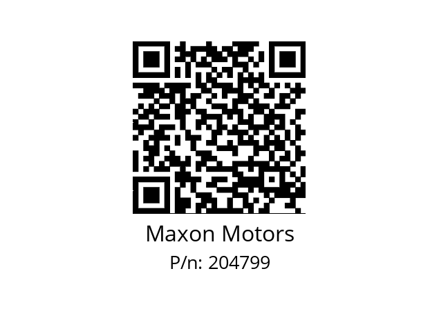   Maxon Motors 204799