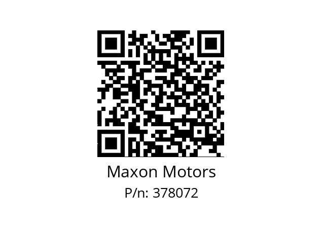   Maxon Motors 378072