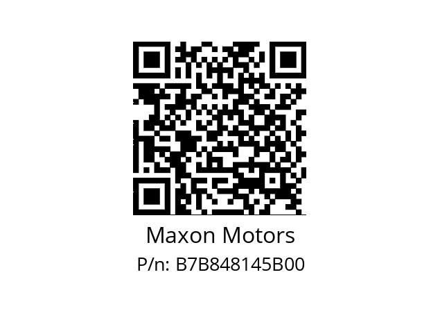   Maxon Motors B7B848145B00