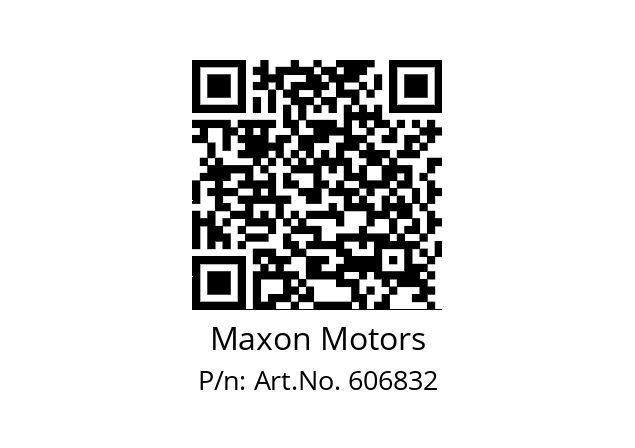   Maxon Motors Art.No. 606832