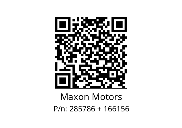   Maxon Motors 285786 + 166156