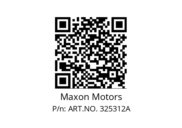   Maxon Motors ART.NO. 325312A